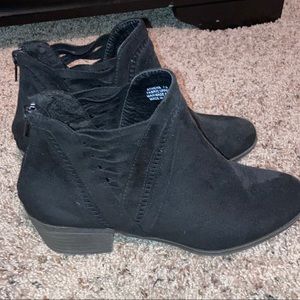 No Parking black ankle booties